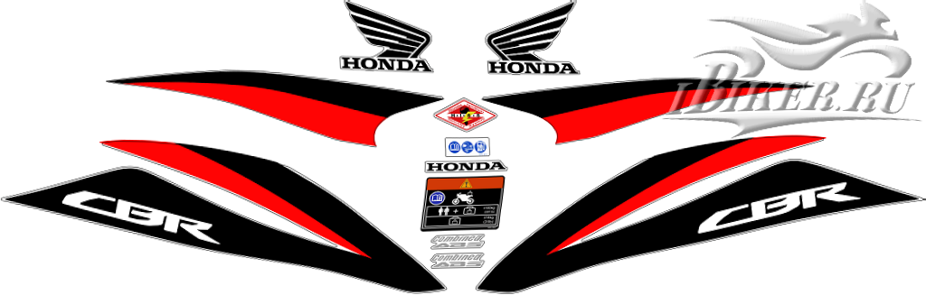 Образец наклеек Honda CBR 600F 2011