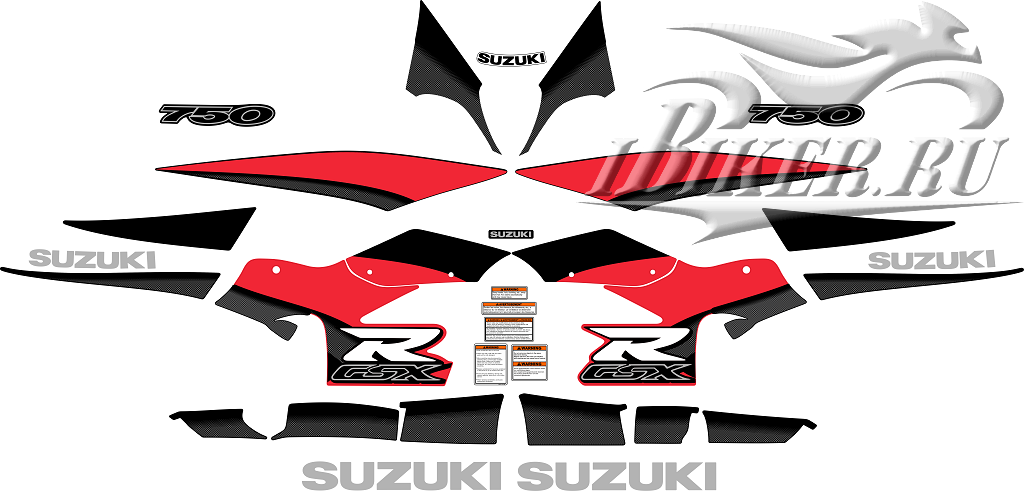 Образец наклеек Suzuki GSX-R 750 1999