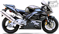 К-кт наклеек Honda CBR 954RR 2002 Ver.Titanium Metallic