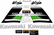Образец наклеек Kawasaki Ninja 650 2018