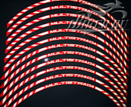 К-кт наклеек на обод диска Ducati Multistrada - красные