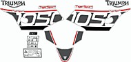 Образец наклеек Triumph Tiger Sport 1050 2016