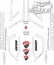 Образец наклеек Ducati 1199R Panigale 2013