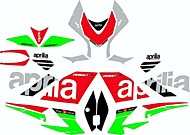 Образец наклеек Aprilia RSV4 RF