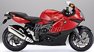 К-кт наклеек BMW K1300S 2011 Ver.Magma Red Metallic/Sapphire Black Metallic