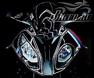 Гелевые наклейки на передний обтекатель BMW S1000RR 2015