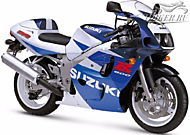 К-кт наклеек Suzuki GSX-R 600 1998 Ver.Pearl Suzuki Deep Blue