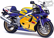 К-кт наклеек Suzuki GSX-R 600 2000 Ver.Pearl Canyon Yellow