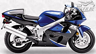 К-кт наклеек Suzuki GSX-R 600 2000 Ver.Blue/Black