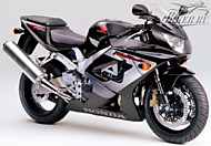 К-кт наклеек Honda CBR 929RR 2000 Ver.Black/Matte Gunpowder Black Metallic