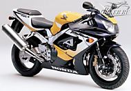 К-кт наклеек Honda CBR 929RR 2000 Ver.Lapis Blue Metallic/Sunrise Yellow/Ross White