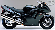 К-кт наклеек Honda CBR 1100XX 1996-1999 Ver.Mute Black Metallic