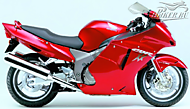 К-кт наклеек Honda CBR 1100XX 2000-2001 Ver.Candy Glory Red 