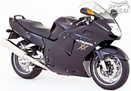 К-кт наклеек Honda CBR 1100XX 2001-2004 Ver.Darkness Black Metallic 