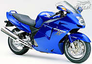 К-кт наклеек Honda CBR 1100XX 2002-2004 Ver.Candy Tahitian Blue