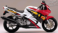 К-кт наклеек Honda CBR 600F3 1996 Ver.White/Red/Black