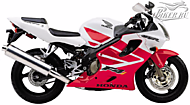 К-кт наклеек Honda CBR 600F4i 2001 Ver.White/Red