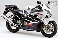 К-кт наклеек Honda CBR 600FSport 2002 Ver.Ross White