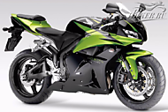 К-кт наклеек Honda CBR 600RR 2009 Ver.Bright Lime Green Metallic