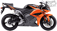 К-кт наклеек Honda CBR 600RR 2010 Ver.Pearl Fire Orange/Graphite Black