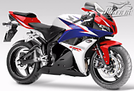 К-кт наклеек Honda CBR 600RR 2010 Ver.Red/White/Blue