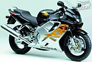 K-кт наклеек Honda CBR 600F4 1999 Ver.Black/Silver