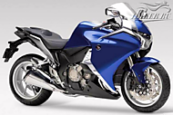 К-кт наклеек Honda VFR 1200F Ver.Candy Tahitian Blue