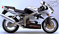 К-кт наклеек Kawasaki ZX-6R 2002 Ver.Silver