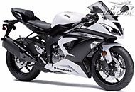 К-кт наклеек Kawasaki ZX-6R Ninja 2013 Ver.Pearl Flat Stardust White/Flat Ebony