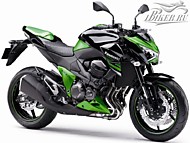 К-кт наклеек Kawasaki Z800 2014 Ver.Candy Flat Blazed Green