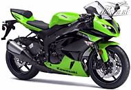 К-кт наклеек Kawasaki ZX-6R Ninja 2012 Ver.Lime Green