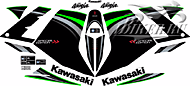 Образец наклеек Kawasaki Ninja 300 2014 Special Edition