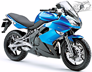 К-кт наклеек Kawasaki ER-6f 2009 Ver.Candy Plasma Blue