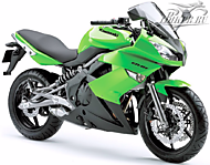 К-кт наклеек Kawasaki ER-6f 2009 Ver.Lime Green