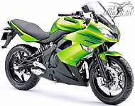 К-кт наклеек Kawasaki ER-6f 2010 Ver.Candy Lime Green