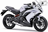 К-кт наклеек Kawasaki ER-6f 2013 Ver.Pearl Stardust White