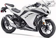 К-кт наклеек Kawasaki Ninja 300 2013 Ver.Pearl Stardust White
