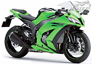 К-кт наклеек Kawasaki ZX-10R Ninja 2011 Ver.Lime Green