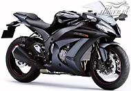 К-кт наклеек Kawasaki ZX-10R Ninja 2012 Ver.Metallic Flat Platinum Gray