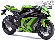 К-кт наклеек Kawasaki ZX-10R Ninja 2012 Ver.Lime Green