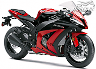 К-кт наклеек Kawasaki ZX-10R Ninja 2012 Ver.Red