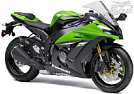 К-кт наклеек Kawasaki ZX-10R Ninja 2014 Ver.Lime Green