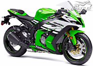 К-кт наклеек Kawasaki ZX-10R Ninja 2015 Ver.30-th Anniversary