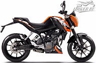 К-кт наклеек KTM Duke 200 2012 Ver.Orange