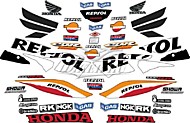 Образец наклеек Honda CBR 1000RR Fireblade 2005 Repsol