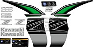 Образец наклеек Kawasaki Z 1000 2017