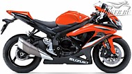 К-кт наклеек Suzuki GSX-R 600 2009 Ver.Solid Black/Candy Max Orange