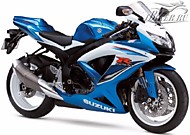 К-кт наклеек Suzuki GSX-R 600 2009 Ver. Metallic Triton Blue