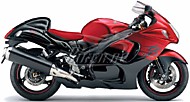 К-кт наклеек Suzuki Hayabusa GSX 1300R 2014 Ver.Candy Daring Red /Glass Sparkle Black