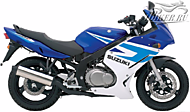 К-кт наклеек Suzuki GS 500F 2005 Ver.Candy Grand Blue/Pearl Still White